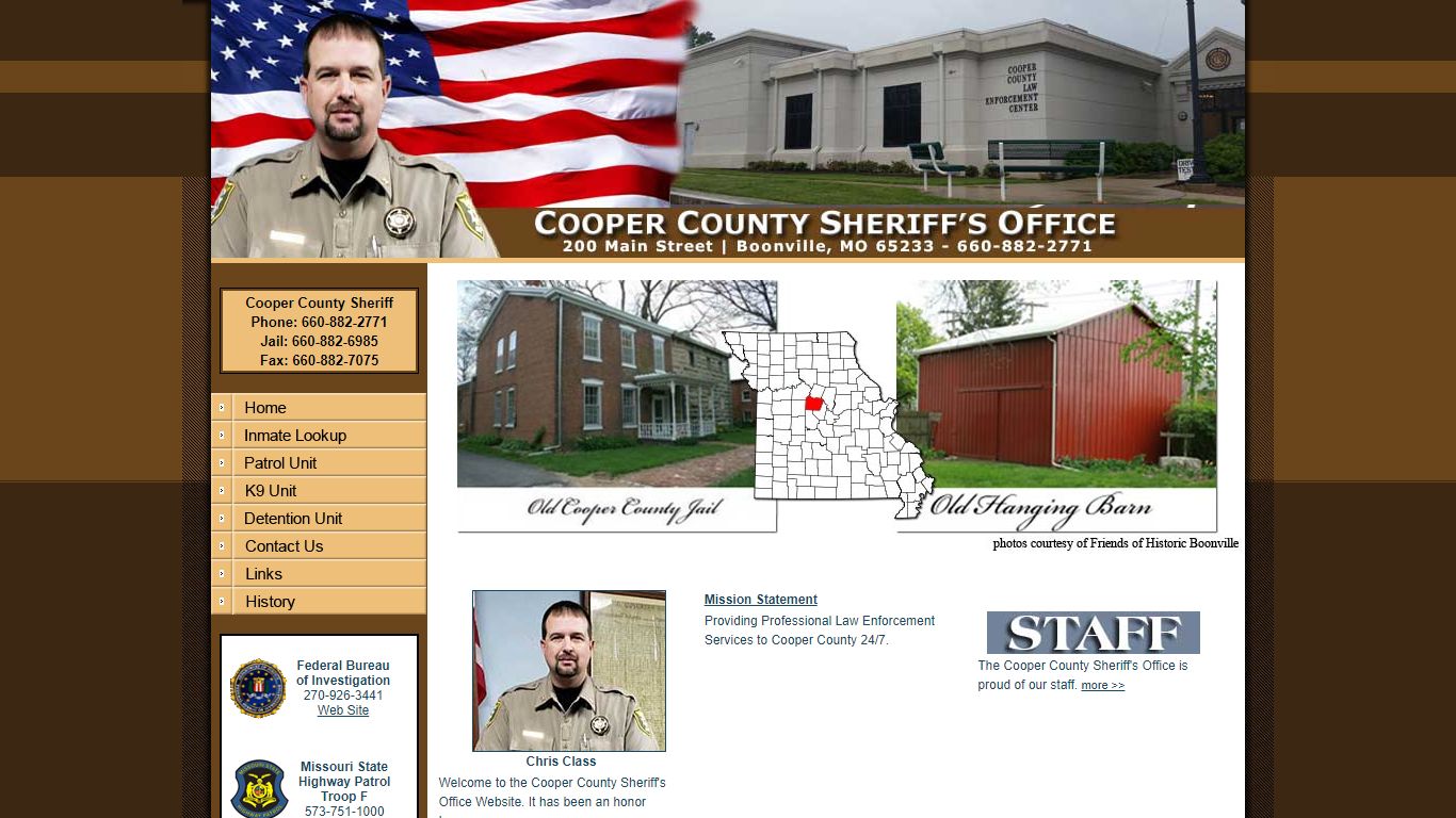 Welcome to the Cooper County Sheriff's Office