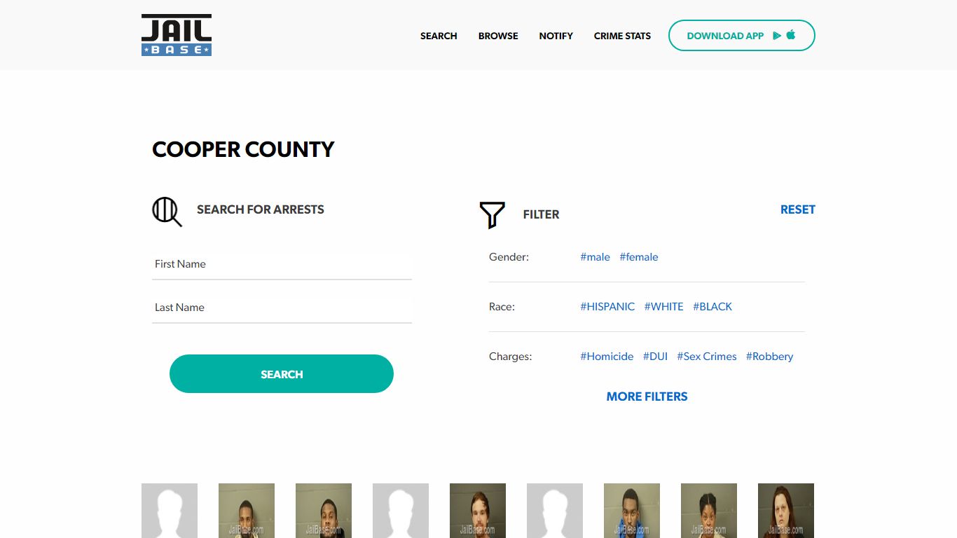 Cooper County Jail Inmate Search and Mugshots | JailBase
